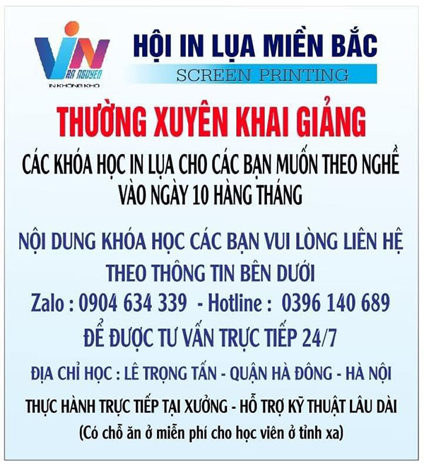 Dạy nghề in lụa - Dạy Nghề In Lụa Văn Nguyễn